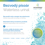Bezvodý pisoár ECOSTEP P8