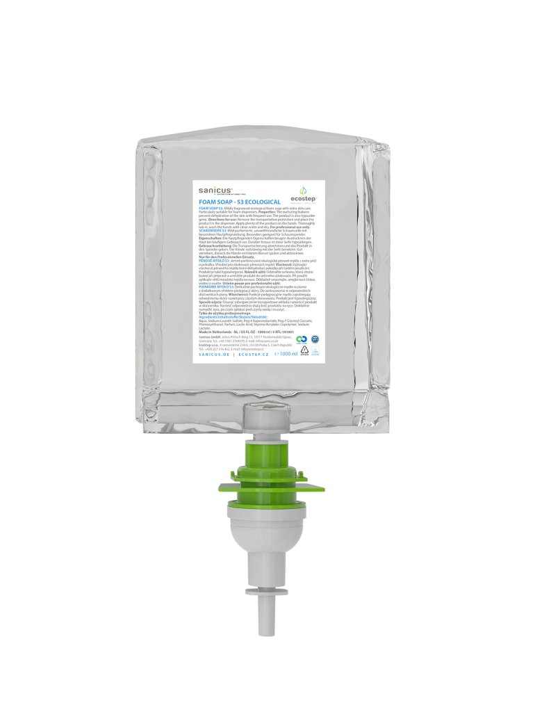 Tekuté mýdlo EcoStep S3/S2 - 1000 ml - cca 2600 dávek