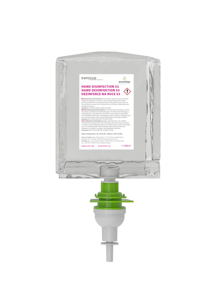 Dezinfekce na ruce ECOSTEP S3/S2 učinná proti COVID-19