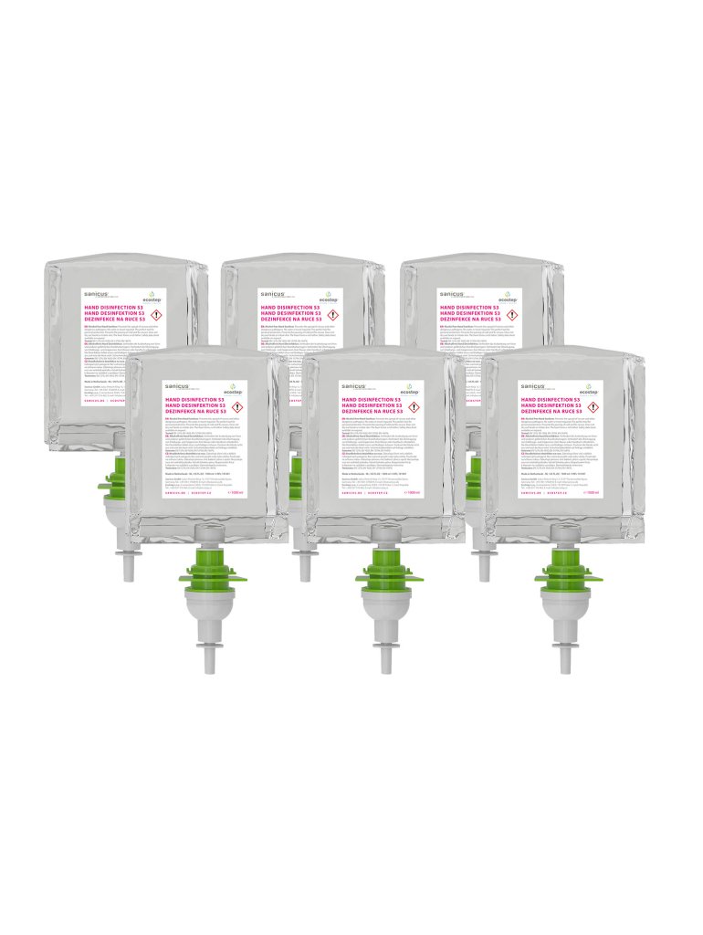 Dezinfekce na ruce ECOSTEP S3/S2 učinná proti COVID-19 - karton 6 ks