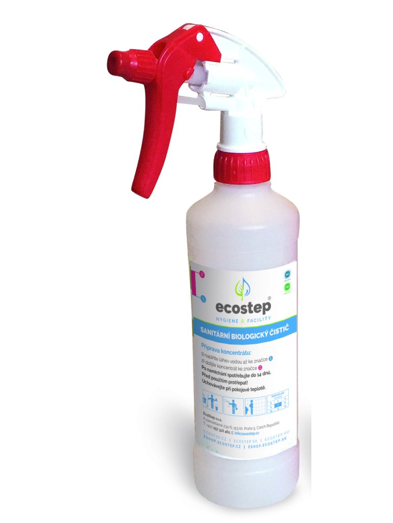 Láhev s rozprašovačem pro Bio čistič