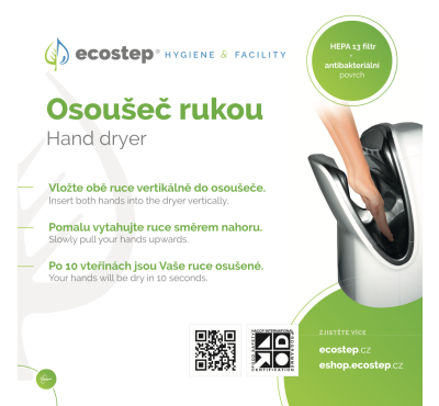 Informační cedule pro osoušeč rukou R1.1